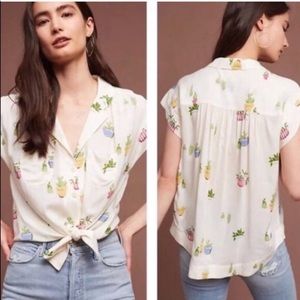 Anthropologie succulent blouse!